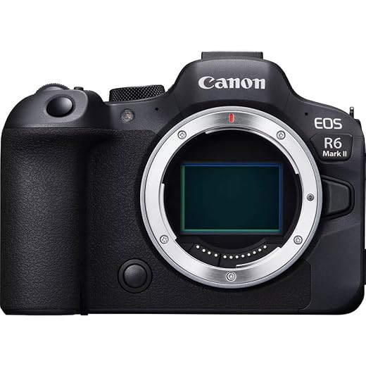 Canon Alleen EOS R6 Mark II Full Frame spiegelloze camerabehuizing | 24,2 megapixels, tot 40 fps continu fotograferen, 4K 60p, tot 8 stops IS en Dual Pixel CMOS Auto Focus II