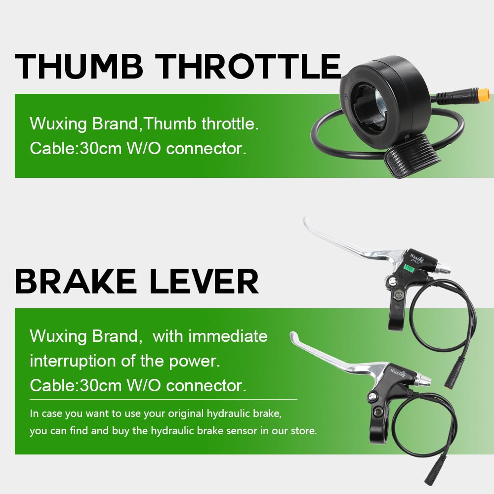 YOSE POWER Ebike Kit 36V250W 28 "kit de Conversion de moyeu pour vélo électrique Avant avec Batterie Hailong 36V 18Ah DIY e-Bike LCD