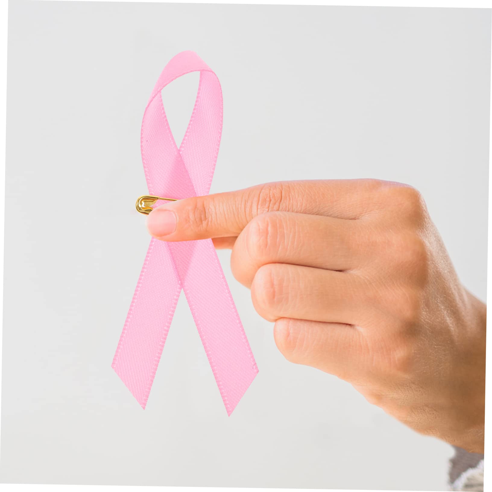 600stücke Brustkrebs-bewusstseinsbänder Mit Sicherheitsnadel Tragbare Fundraising-Ribbons Für Wohltätigkeitsveranstaltungen Und Unterstützung Von Krebspatienten
