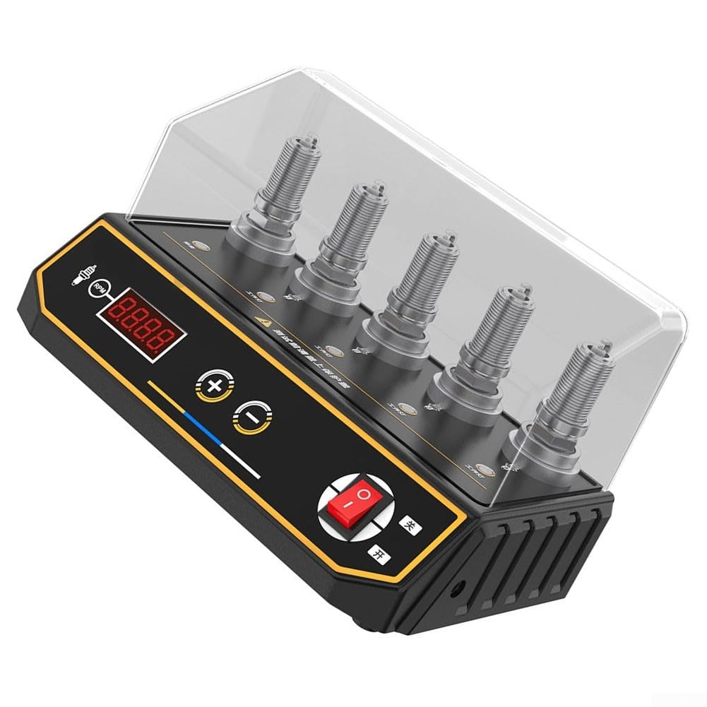 Probador de chispas SPT360, probador de la bobina de ignición de 5 agujeros para la motocicleta del coche