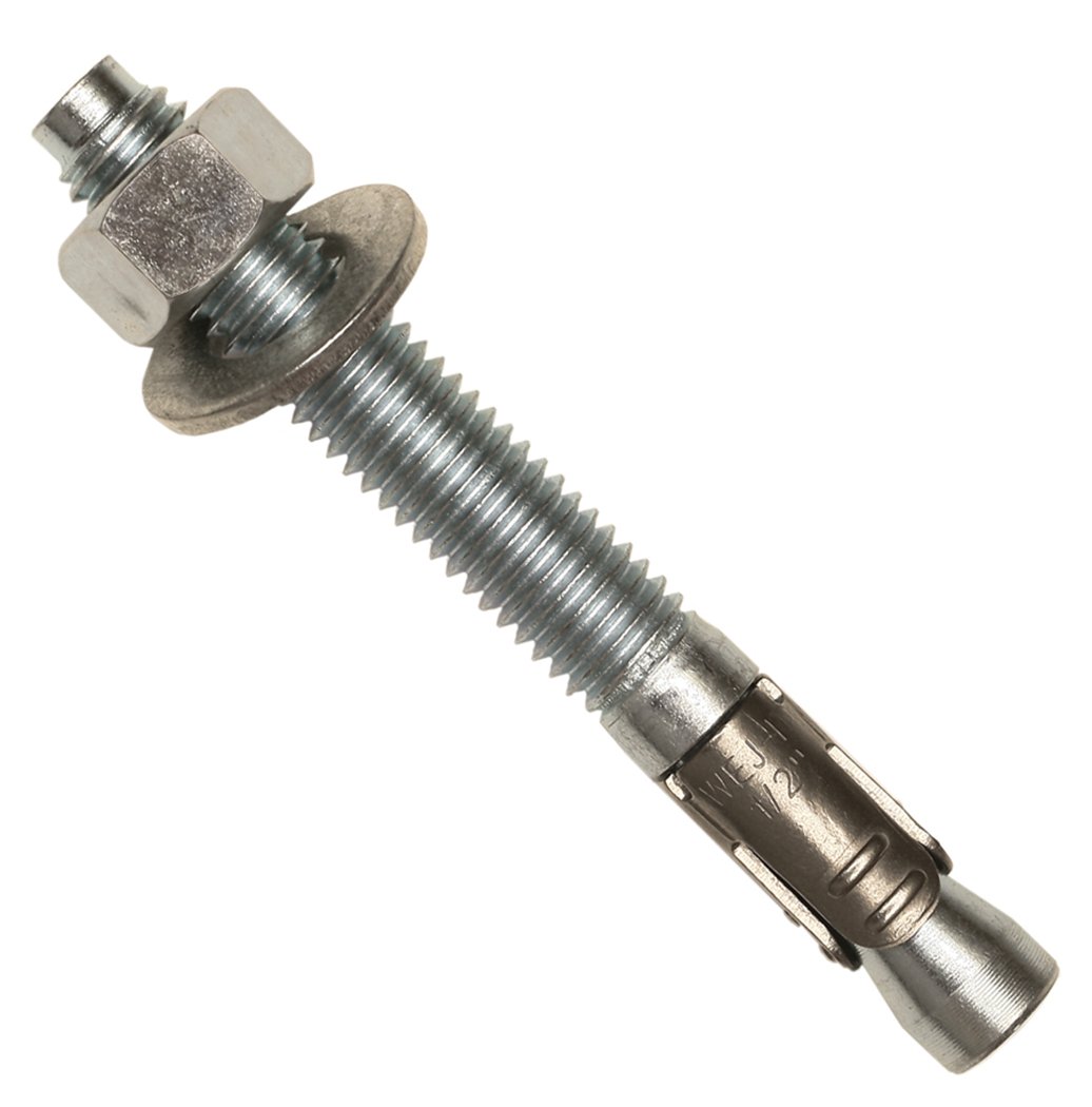 Wej-It Ankr-TITE CCAT Wedge Anchor for Uncracked Concrete, Carbon Steel, Zinc Plated Finish, Meets QQZ-325 Type II Class 3 Specifications, 3/8" Diameter, 3-3/4" Length, 2-1/2" Threaded Length, 3/8"-16 Threads (Pack Of 20)