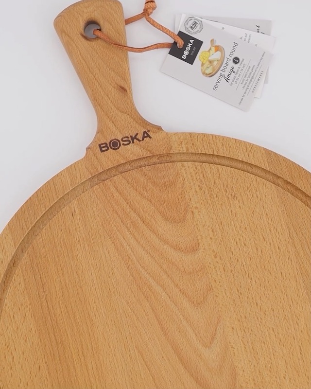 Planche Présentation Boska Amigo M - Bois De Hêtre Huilé, Très Grande 44,5 Cm, Fromage, Tapas, Charcuterie