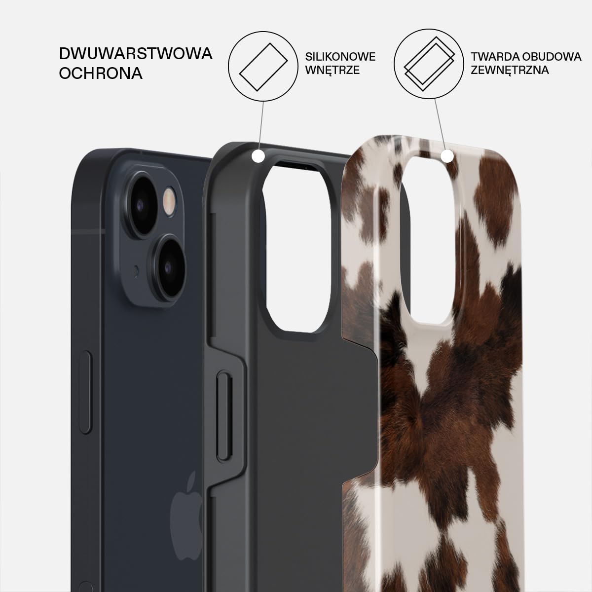 BURGA Etui na iPhone 14 Plus – Dwuwarstwowa Hybrydowa Obudowa z Amortyzującym TPU, Odporna na Zarysowania, Podniesiona Ramka dla Ochrony Ekranu, Kompatybilne z MagSafe do Codziennego Użytku