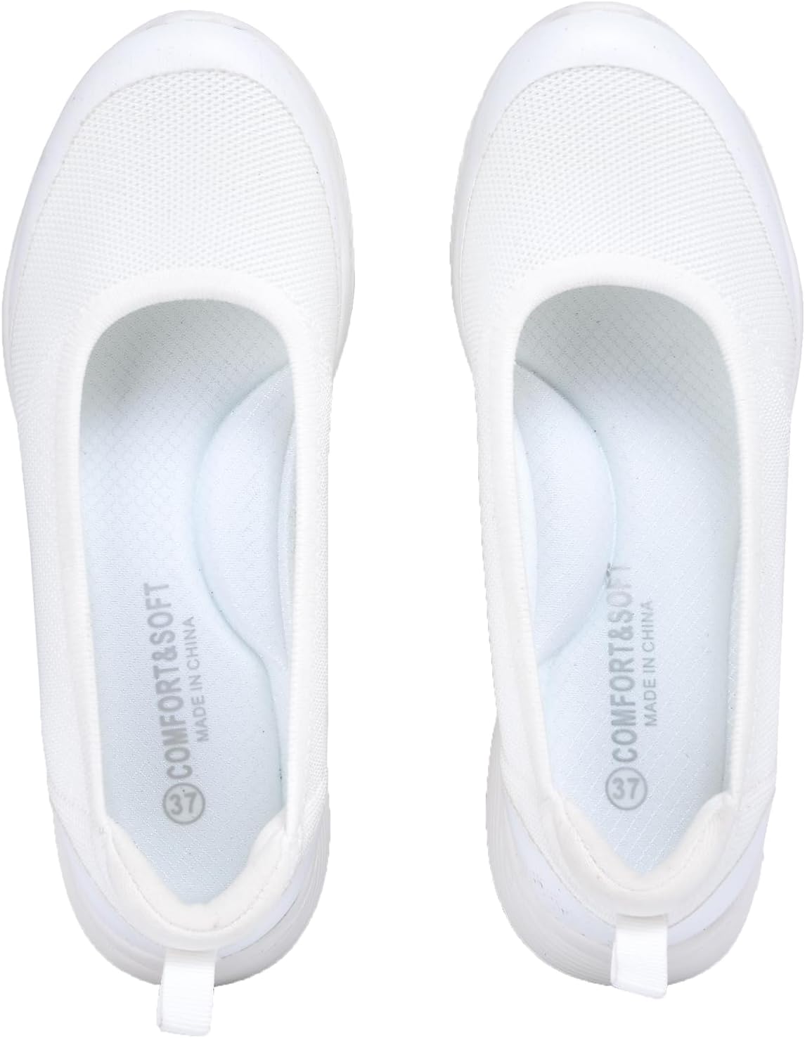 CALEBGAR Ballerina's voor dames, comfortabele slippers, mocassins, slip-on wandelschoenen met voetboogondersteuning, lichte mesh platte schoenen, trainers voor vrije tijd, outdoor, fitness