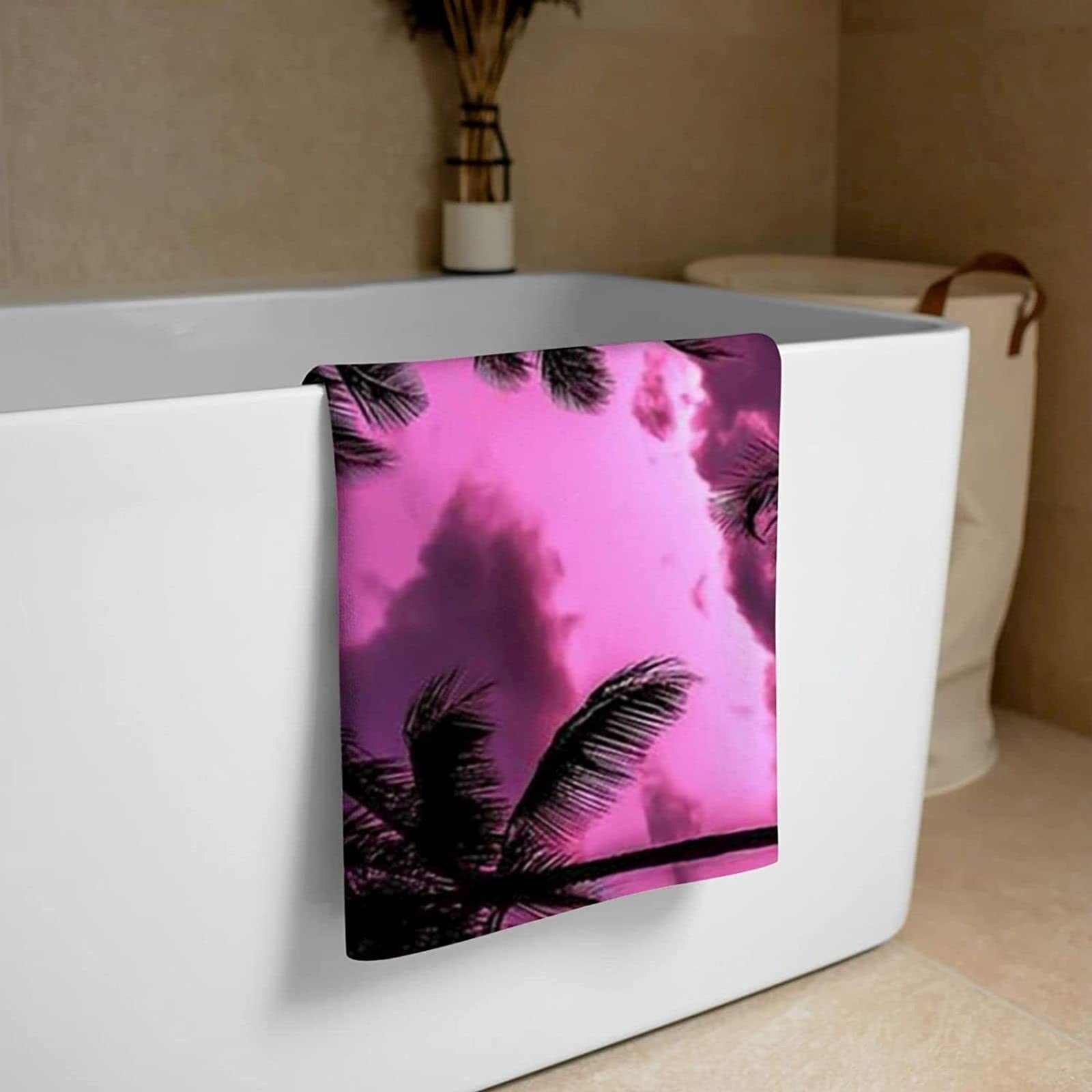 Serviette de Plage XXL Violet Femme Homme Enfant Anti Sable Séchage Rapide Grande Drap de Plage pour Bain, Piscine, Camping
