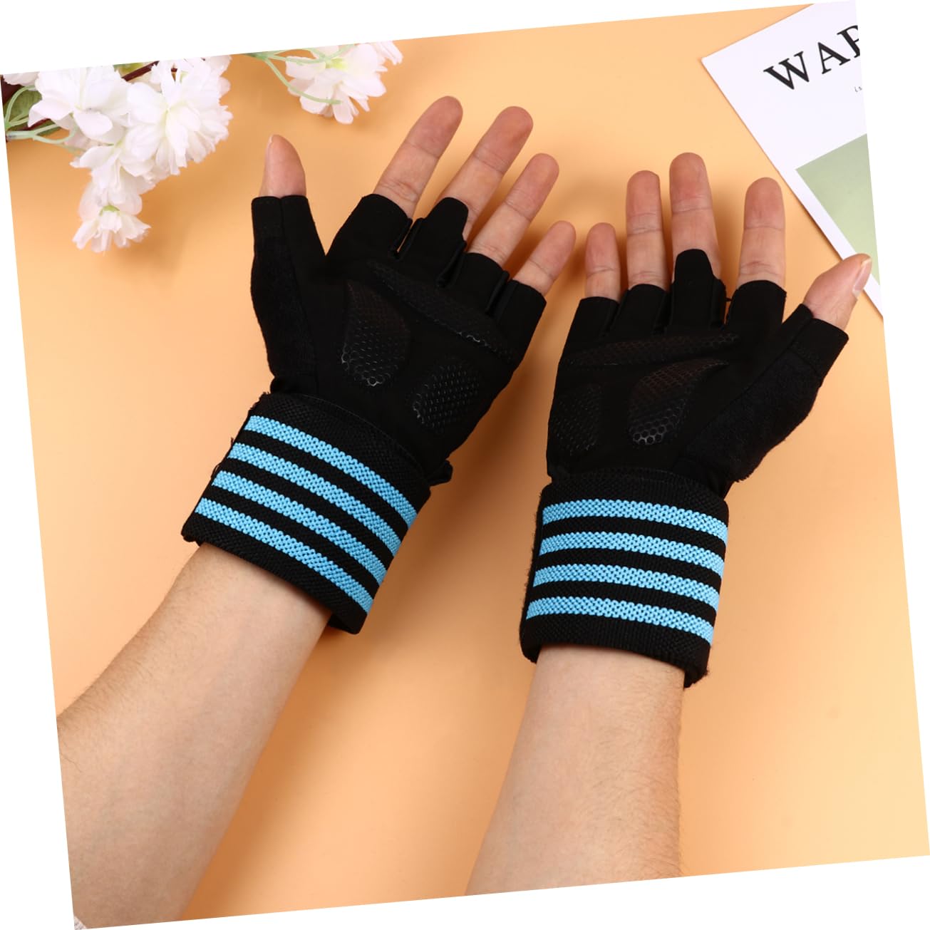 YARNOW Lot De 3 Paires De D'haltérophilie De Sport pour Entraînement en Plein Air Protège-Poignets Paume Robuste Confortable Entraînement De Poussée Taille L