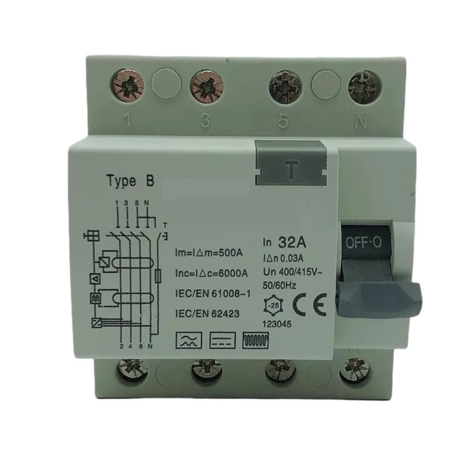Disjoncteur RCD Type B MYRRHE évite les risques d'électrisation par courant DC