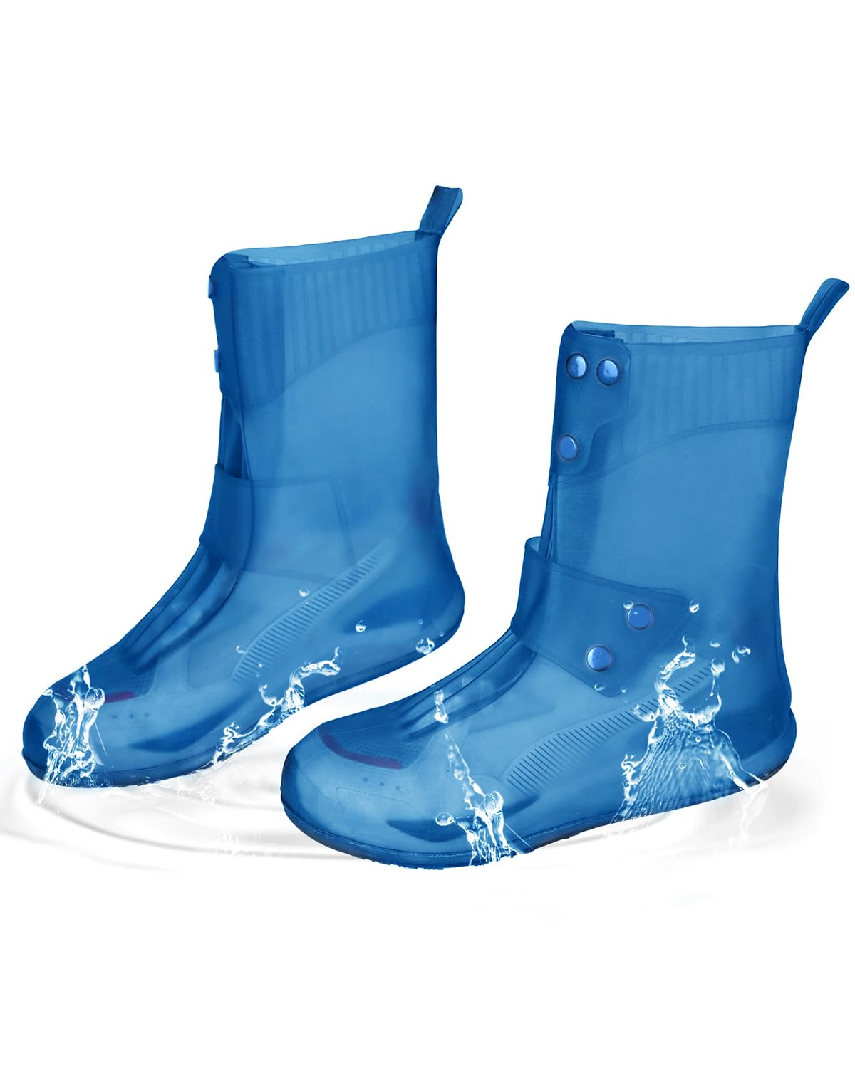 ANYCHO 10 inch Tall Silicone Shoe Cover Waterproof, Double-Breasted Waterproof Layer Shoes Cover for Rainy Season, Reusable Non-Slip Shoe Rain Cover (Blue, 8) (B0CW9Q93YT) Amazon Price History, Amazon Price Tracker