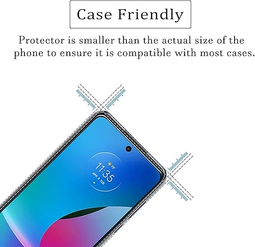 Miniatura 5 de Protectores de pantalla para Motorola Moto G Play 2023 (paquete de 3), película de vidrio templado 9H para Moto G Play 2023, antiarañazos,