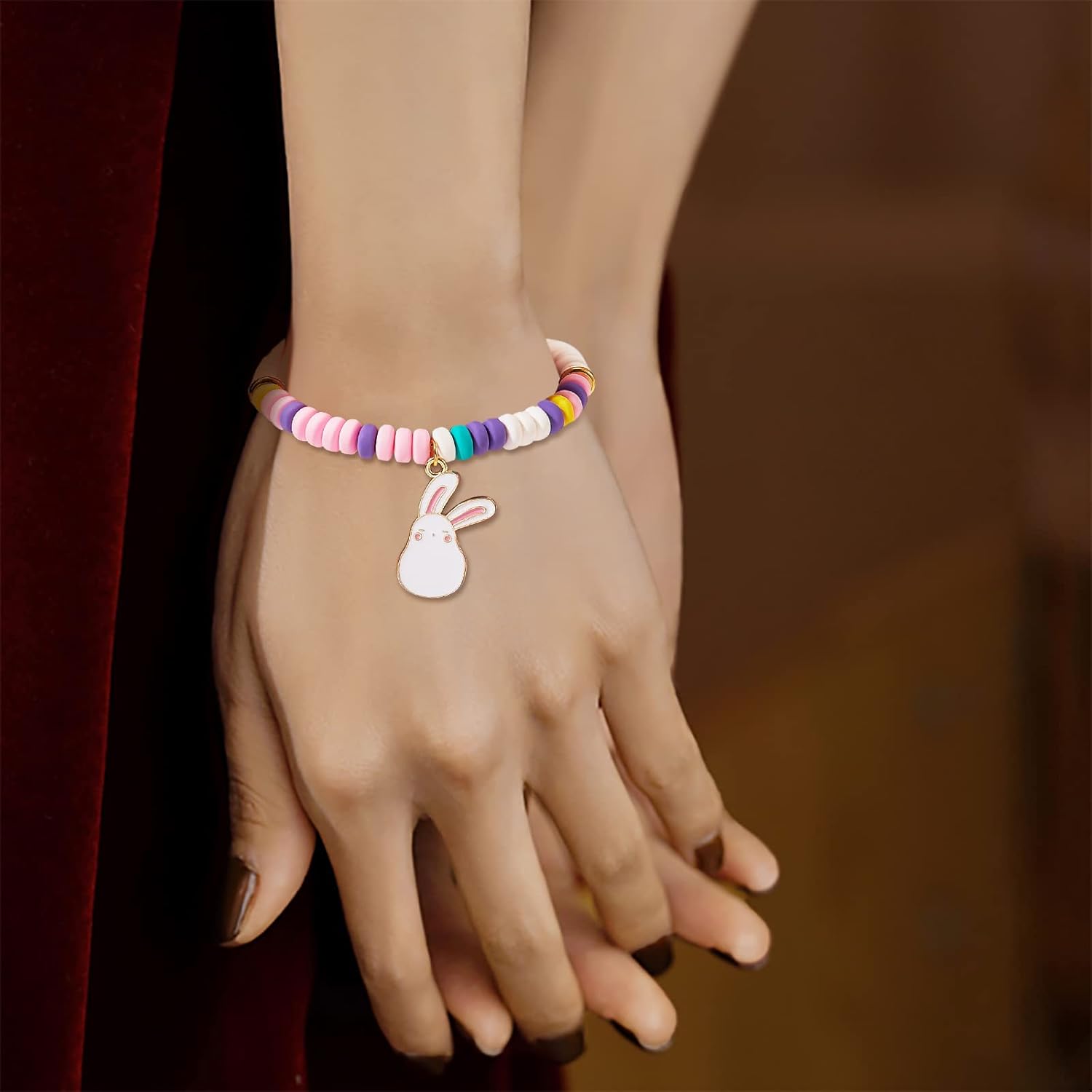 36 Pcs Easter Rabbit Charms Pendants Ename Mushroom Charms Alloy Enamel Pendants for Jewelry Necklace Bracelet Earring Making - Image 5