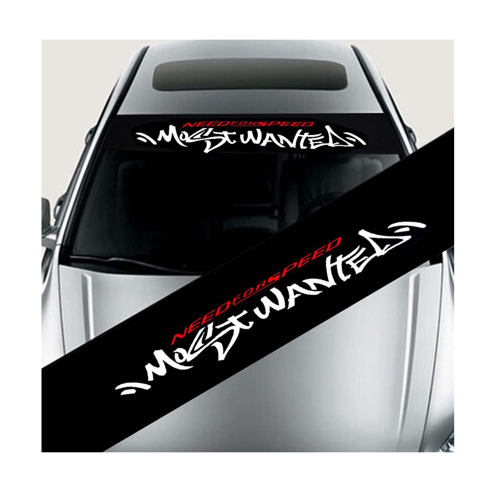 QGJMCAMYP for BMW 4 Series F32 F33 F36 G22 G23 G26 i4 GT M4 420d 430i Car Windshield Sticker, Premium Waterproof Car Windscreen Sunstrip Banner, Anti-UV Scratch Resistant Decal,A