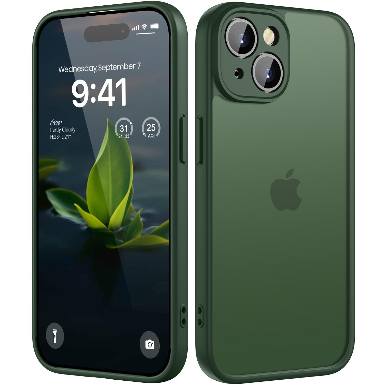Coque antichoc iPhone 15 KPPIT avec protection de qualité militaire