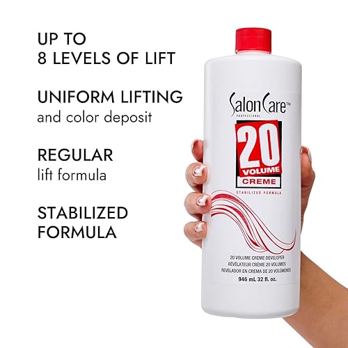 Miniatura 7 de Salon Care Desarrollador de crema de 20 volúmenes, elevación uniforme, consistencia de crema fácil de manejar, fórmula estabilizada, 16 onzas