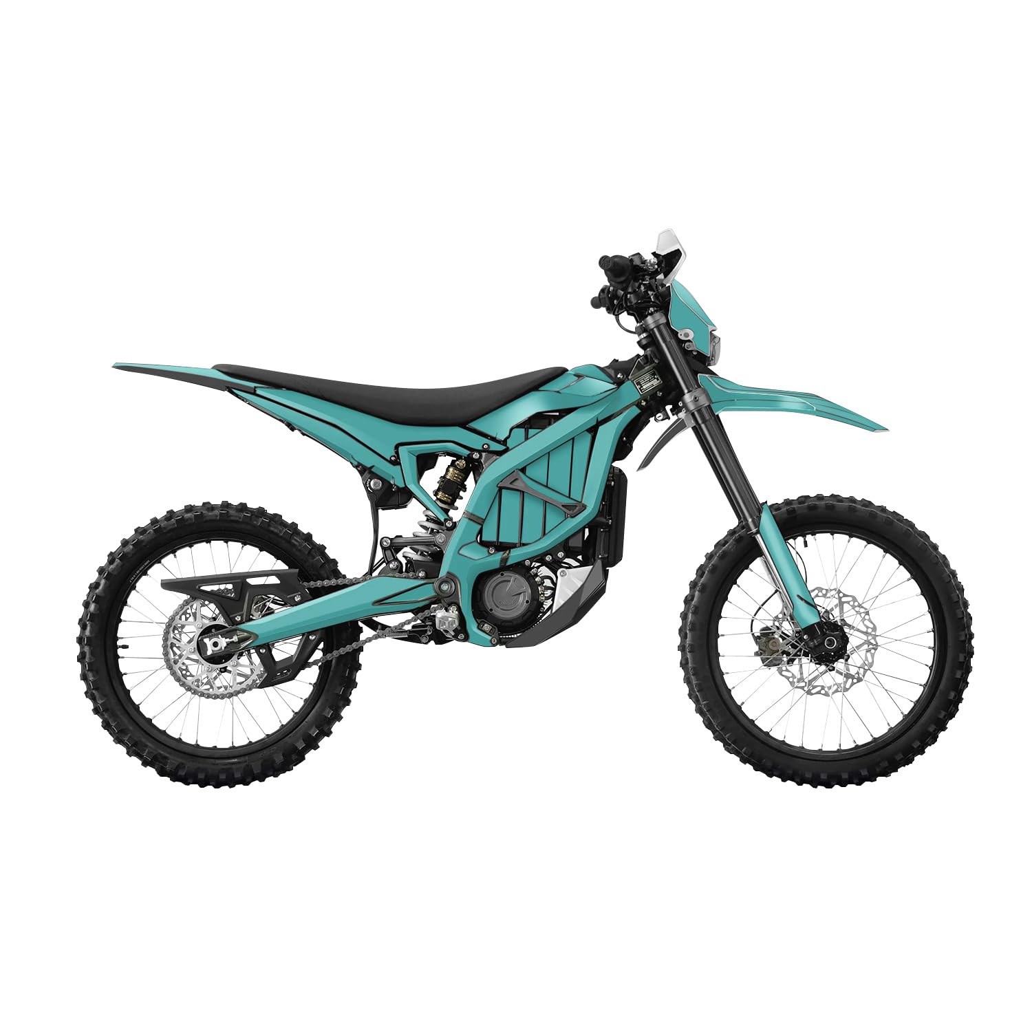 Surron Ultra Bee Graphics Kit Wrap - Solid Turquoise - Sur-Ron Skin - Premium 3M Vinyl Protective Wrap Decal Cover - Easy to Apply | Crafted in The USA by MightySkins