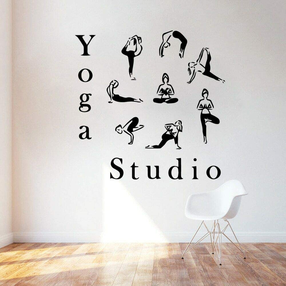 QIANGTOU Fitness Wandaufkleber – Abnehmbares Vinyl-Wandtattoo 45x42cm Für Home Gym & Motivation