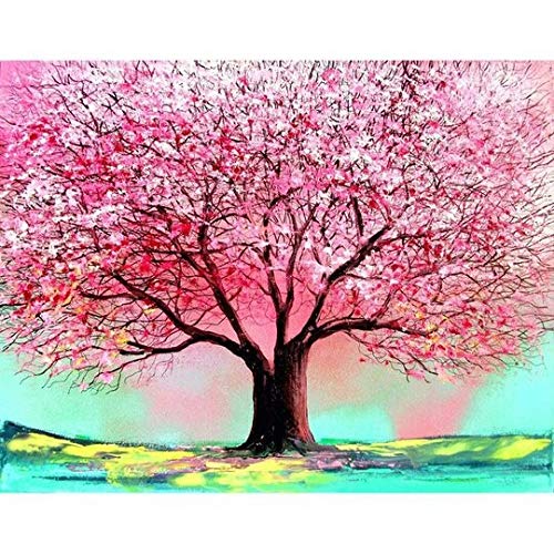 Kit Diamant Peinture Arbre Porte-Bonheur 40x80cm pour mosaïque adulte