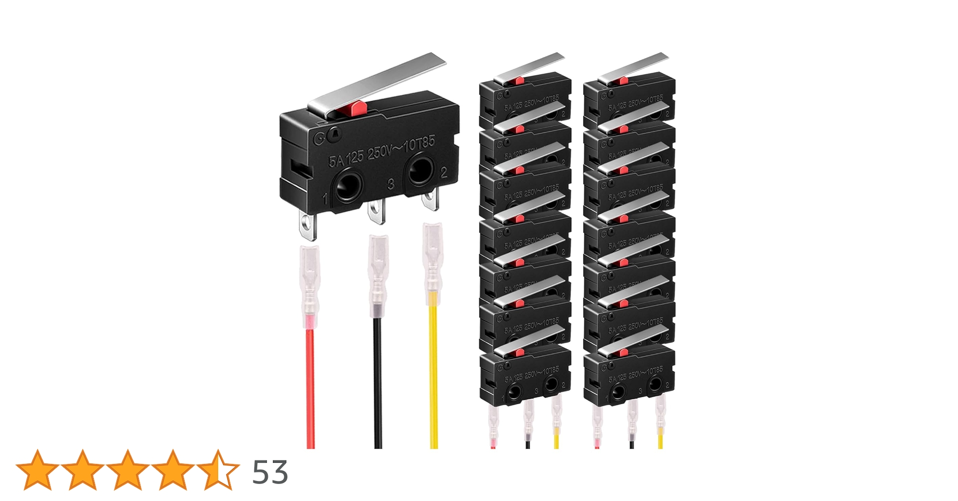 MKBKLLJY 15Pcs Mini Micro Limit Switch 5A 125 250V AC SPDT