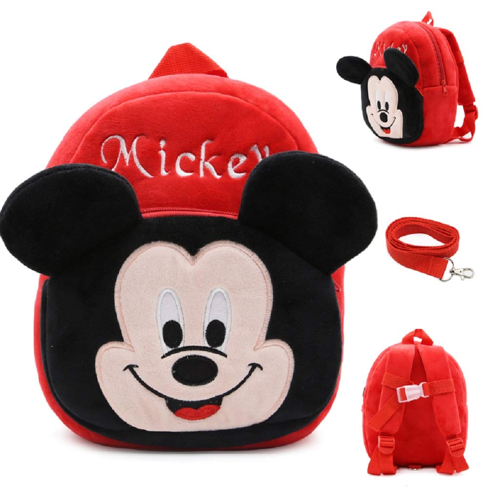 JCBD Upgraded Kids Toddler Plush Backpack with Safety Harness Leash - Playful Preschool Kids Lunch Bag