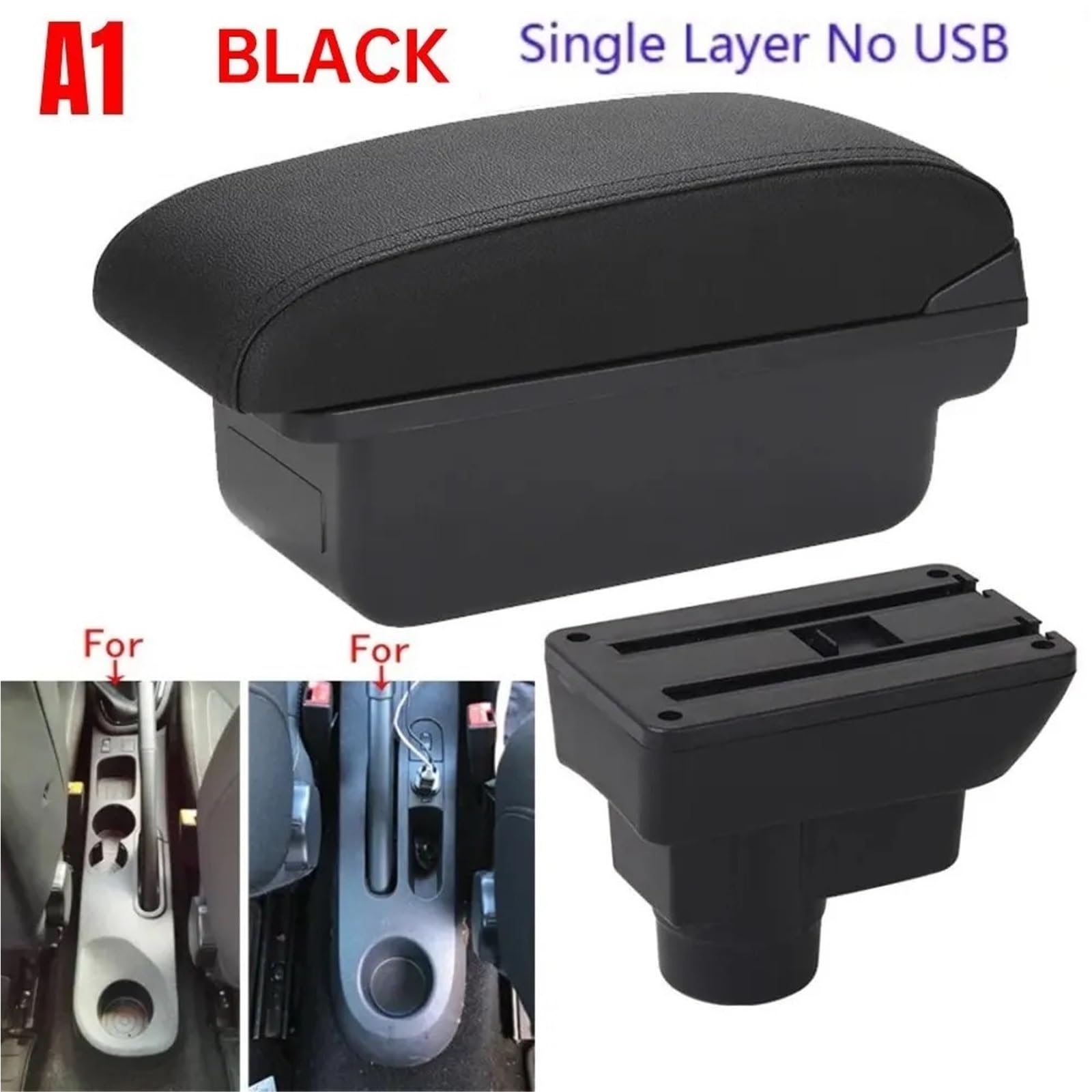 Bandeja de Silicona para Consola Reposabrazos compatible con Opel Corsa, reposabrazos, respaldo, piezas interiores, caja de almacenamiento, piezas de actualización.(A1)
