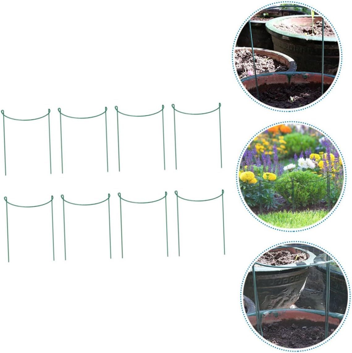 Plant Support Frame Potted Flower Support Circle Pack Plant Stakes for DIY Plant Rack Sturdy and Sturdy