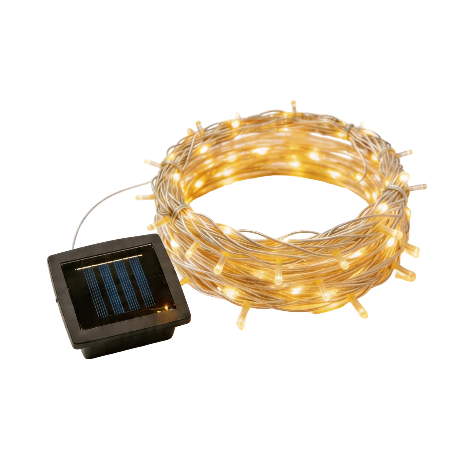 Streetwize  White 192 Led Solar Powered Warm Led Curtain Light, Sports Direct