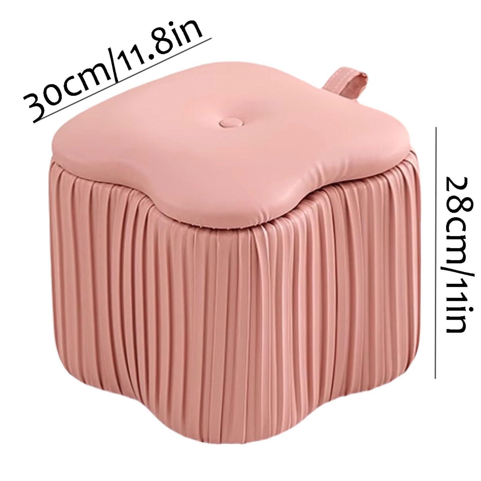 Robusto Ottomani in Poliestere con Cornice in Legno Moderno Pouf Pouf ottomane robuste vanità sgabelli compatti sgabelli risparmia Spazio