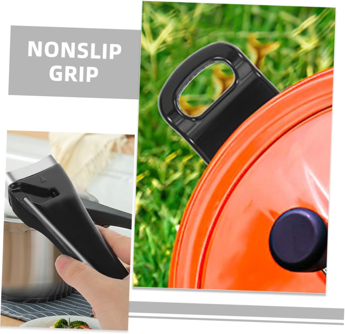 1Set Replacement Pressure Cooker Handle Ergonomic Comfortable Nonslip Grip for Easy Use Compatible with Pressure Cookers Compact Design for Convenient