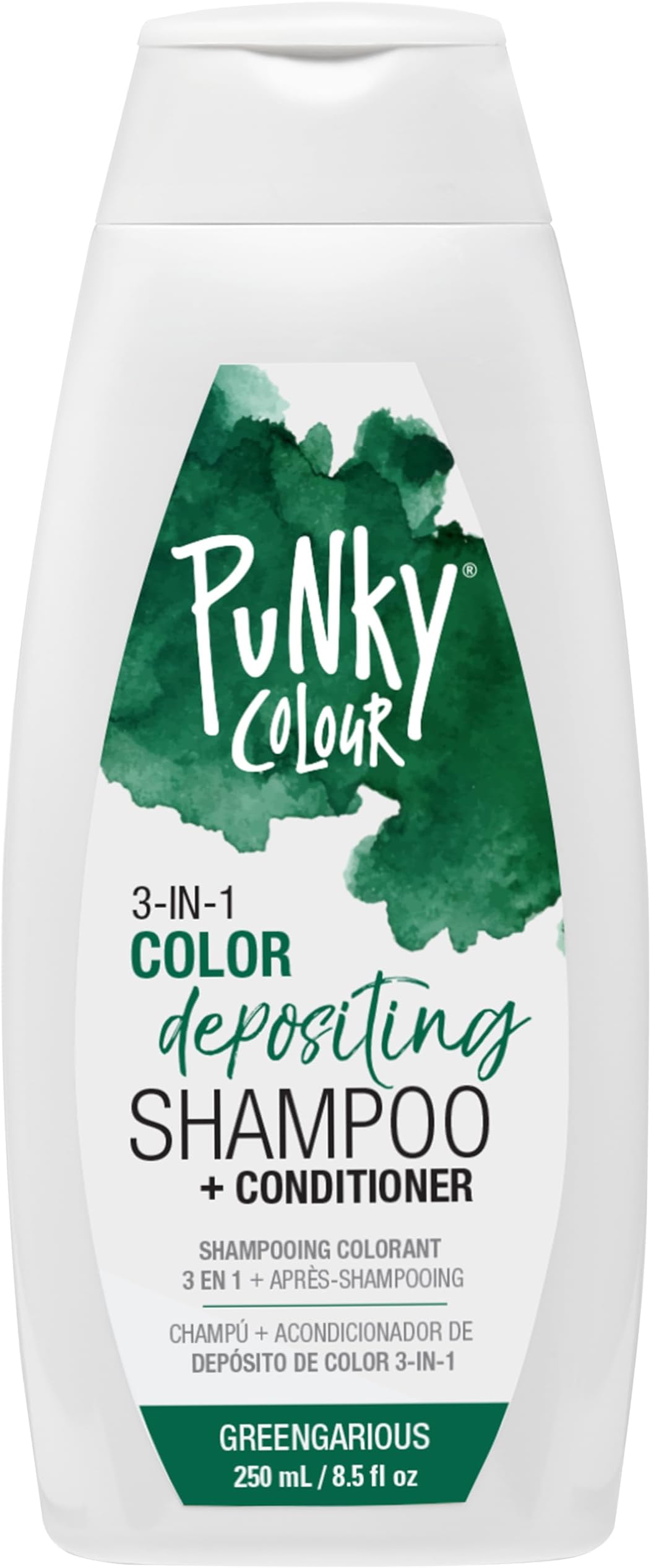 Colour 3-in-1 Color Depositing Conditioner & Hair Cleanser - Greengarious, Semi Permanent Hair Color Conditioner, Sulfate-Free Hair-Dye, 8.5 fl oz.
