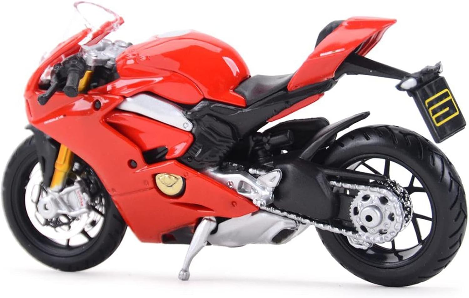 HTASFCI Motorcycle Model for Ducati Panigale V4 1:18 Scale Simulation Vehicle Model Motorcycle Die-cast Model Men's Gift Vehicle Ornaments Home Decoration Biker Street Bike Replica