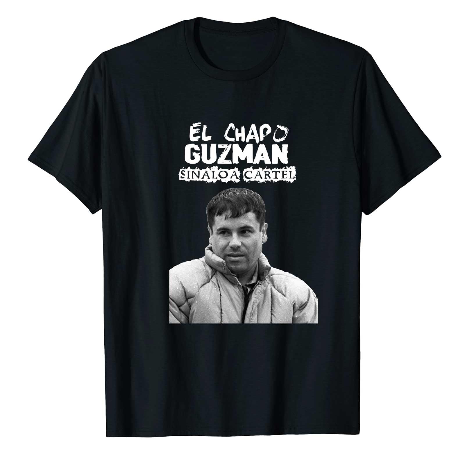 Guzman Sinaloa Cartel Cotton Funny T-Shirt Black ...
