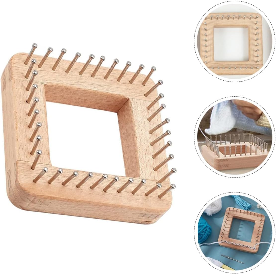 Angoily Wooden Knitting Set for Adults DIY Hat and Scarf Weaving Tool 2 Color Options for Winter Accessories Crafting and Handmade
