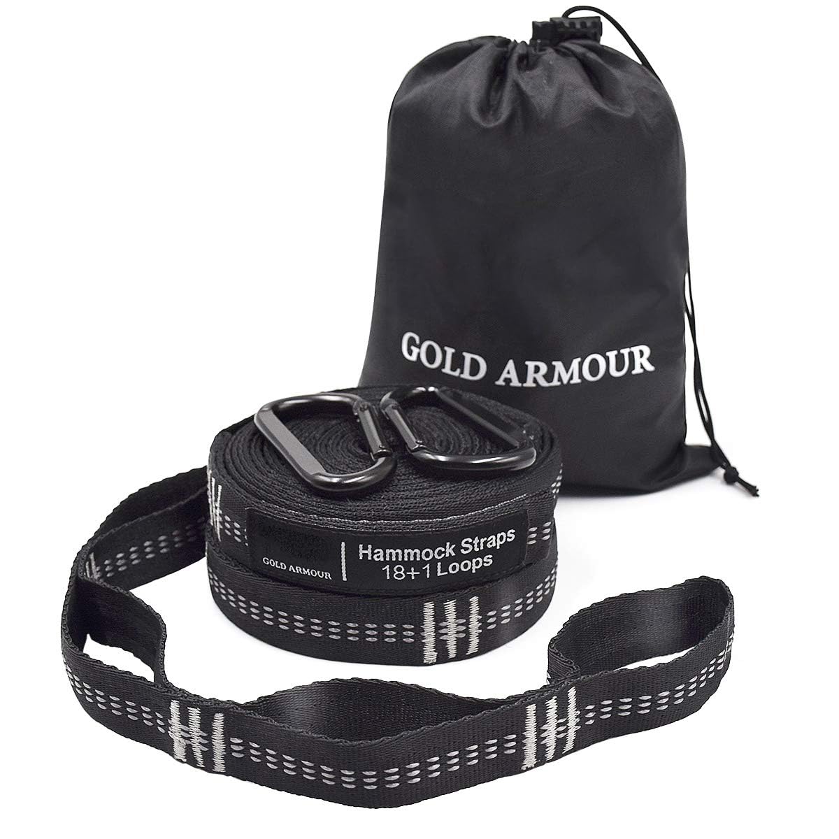Amazon.co.jp: Gold Armour ハンモックストラップ XL キャンプ
