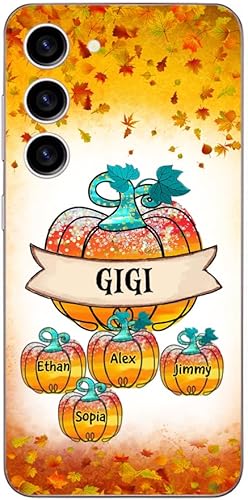 Miniatura 4 de Funda personalizada para teléfono para abuela y nietos, abuela de Halloween, corazón de mamá, camión para niños, corazón de zombi de Halloween,