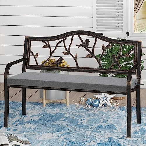 Miniatura 2 de FUNHOME Fundas de cojín de banco para exteriores, 42 x 18 x 3 pulgadas, sin relleno. Fundas de cojín de repuesto para muebles de exterior,