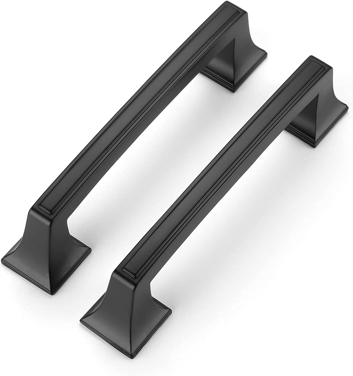 goldenwarm Kitchen Handles Black Drawer Pulls,10 Pack Black