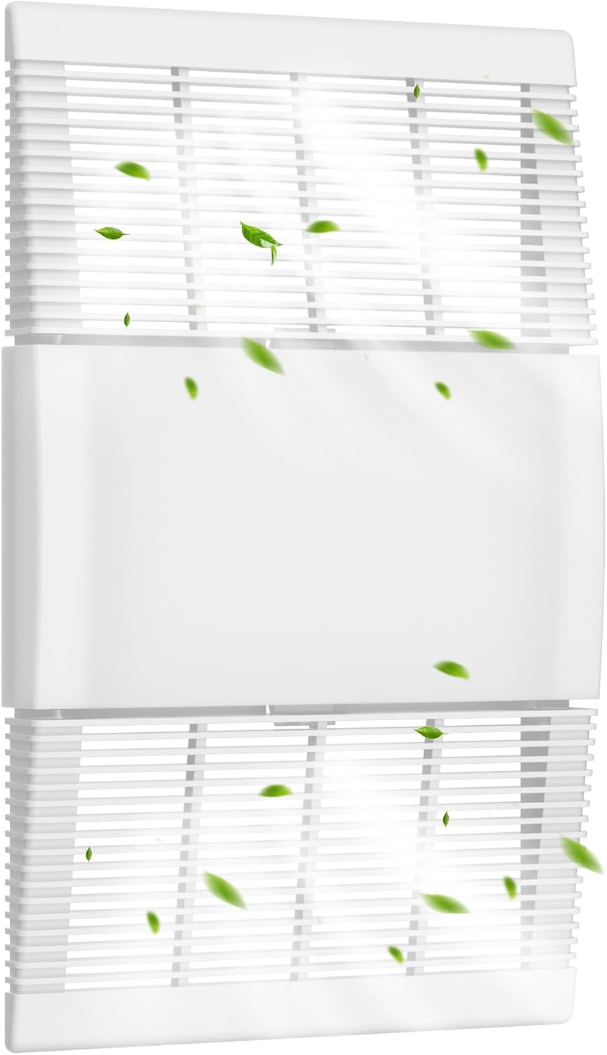 89852000 / S89852000 Replacement Ceiling Heater Grille & Vent Cover – White Bathroom Exhaust Fan Grille and Lens, Compatible with Broan-NuTone Models 605P, 660, 660P, 660RP, 665, 665N, 665P, 665RF