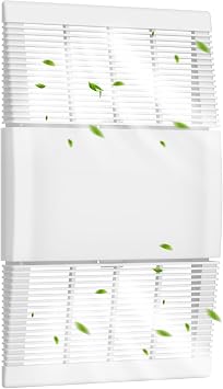 89852000 / S89852000 Replacement Ceiling Heater Grille & Vent Cover White Bathroom Exhaust Fan Grille and Lens, Compatible with Broan-NuTone Models 605P, 660, 660P, 660RP, 665, 665N, 665P, 665RF