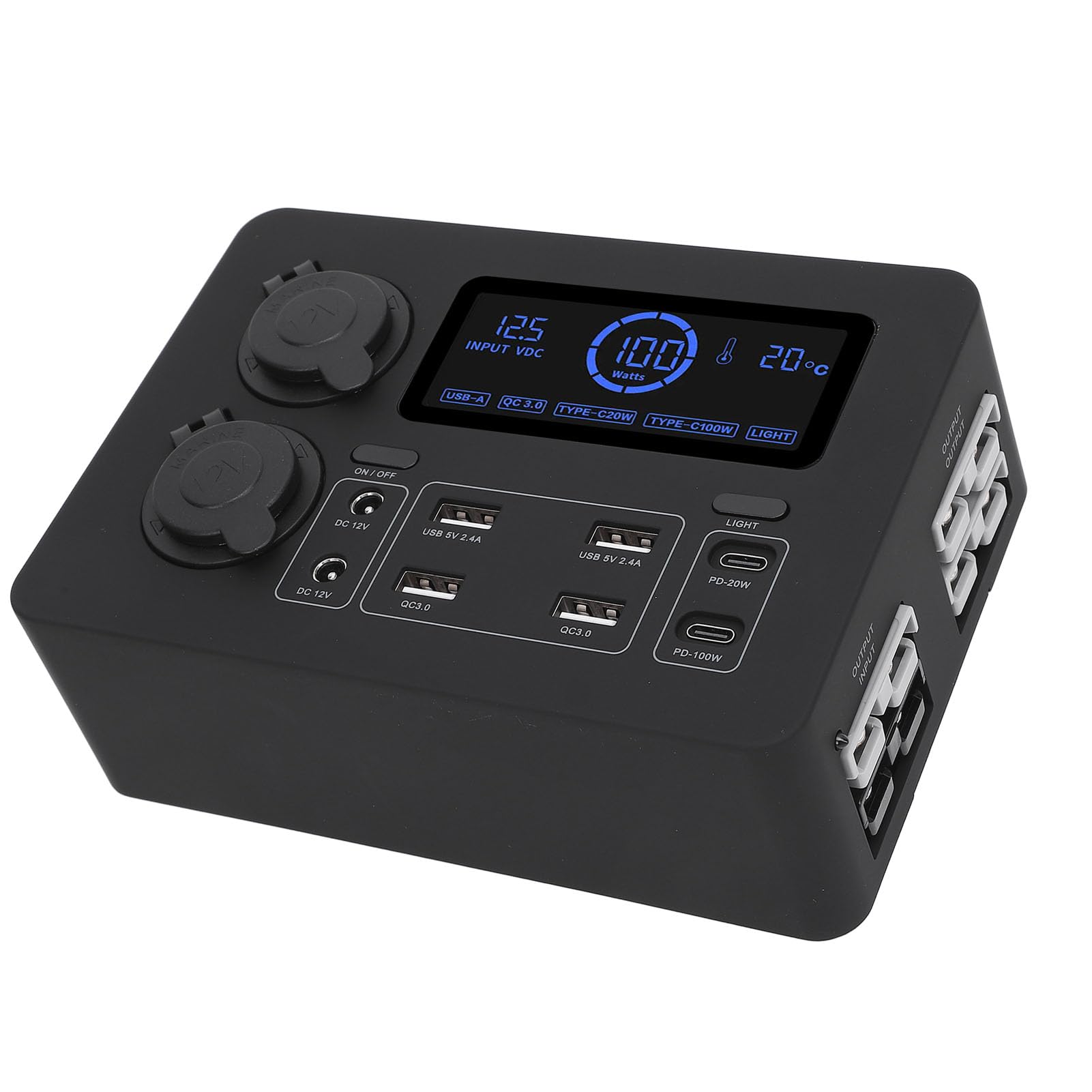 Generic Łódź Pasuje do Skrzynki Mini Power Hub Uniwersalna Wygoda ładowania na Imprezach z tylną klapą