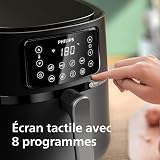 Philips Air Fryer Series 5000 7.2L Connected - 16 Cooking Functions, XXL Size 7.2L/1.4kg, RapidAir Technology, -90% Fat, Touch Screen, Easy to Clean, Black (HD9285/90) - 3