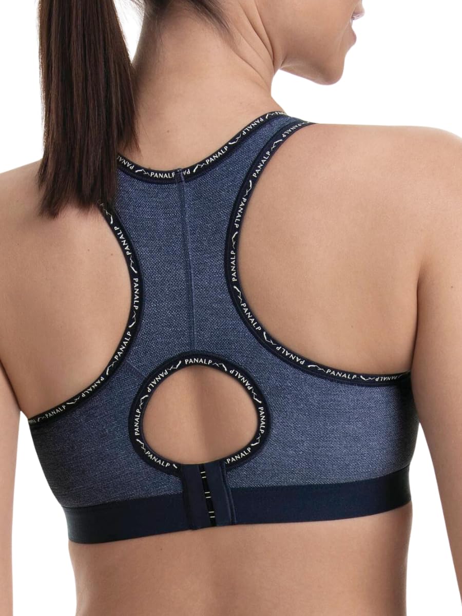 Anita - Pan Alp - damski biustonosz sportowy - Racerback, Jeans, 80D