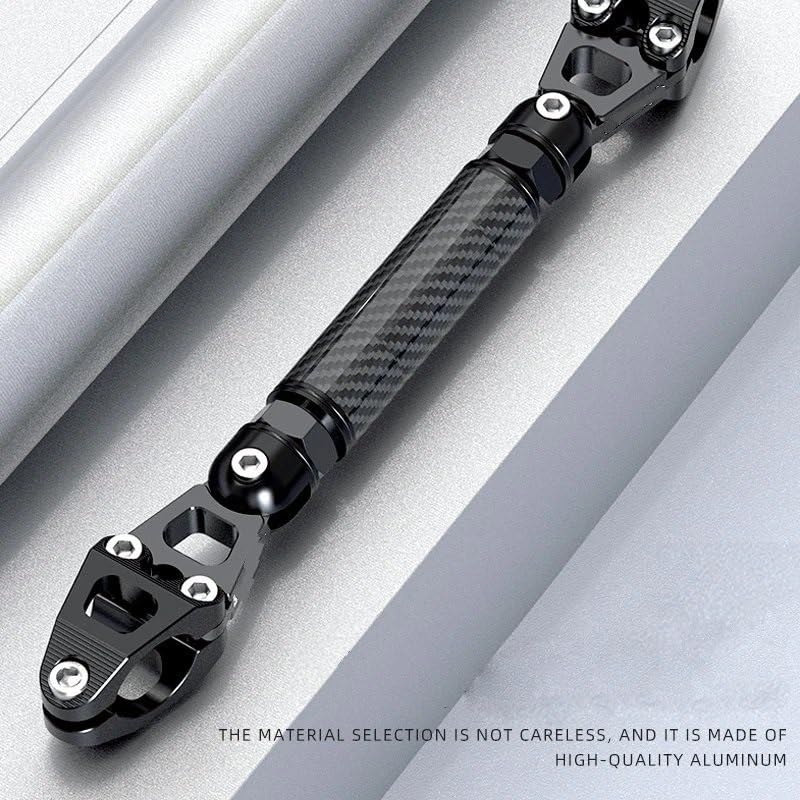 Barre transversale de moto argent et support de guidon renforcé CNC rigide