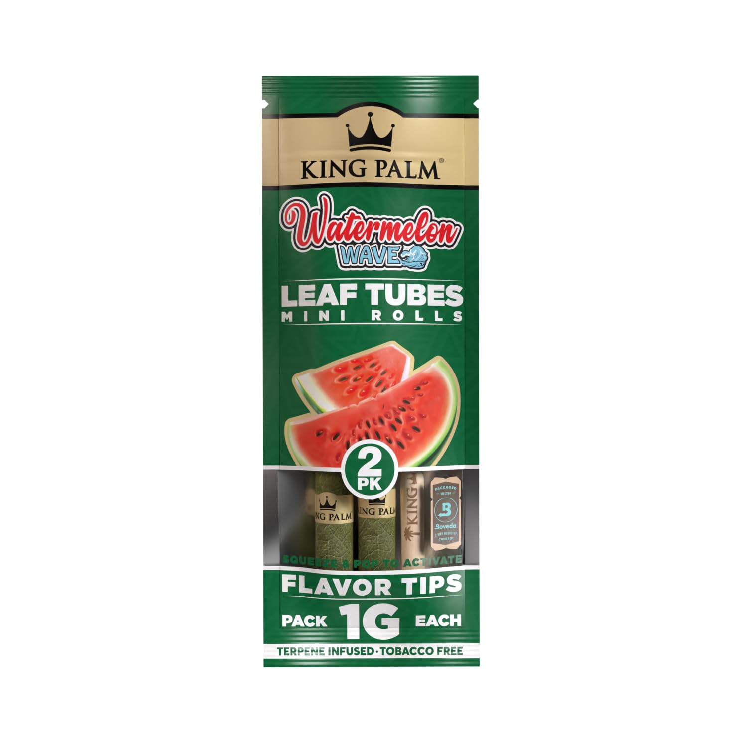 King Palm Mini Rolls Watermelon Wave (2 Stück)
