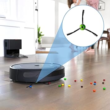 Fixbetter 6 cepillos laterales de repuesto para iRobot Roomba J5 J5+ J6 J6+ J7 J7+ J8 J8+ J9 J9+ i3 i4 i5 i5+ i6 i6+ i7 i7+ i8 i8+ e5 e6 5150 6198 7150 7550 Accesorios de aspiradora serie j & i & e5