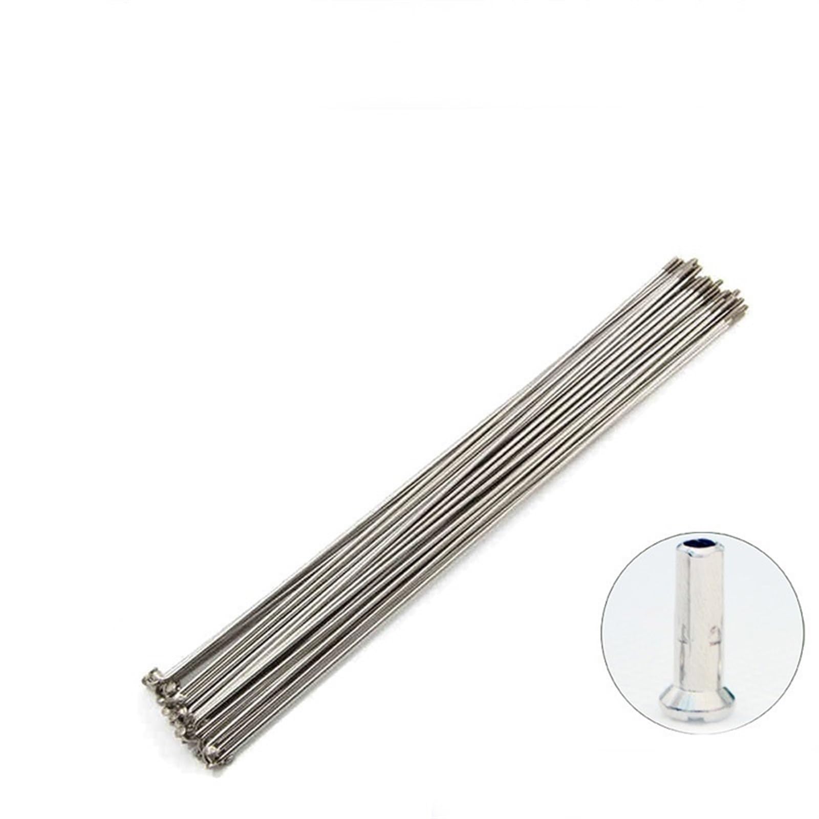 10 Stück Fahrradspeichen - 3/3,3mm Gewinde 95-249mm Länge