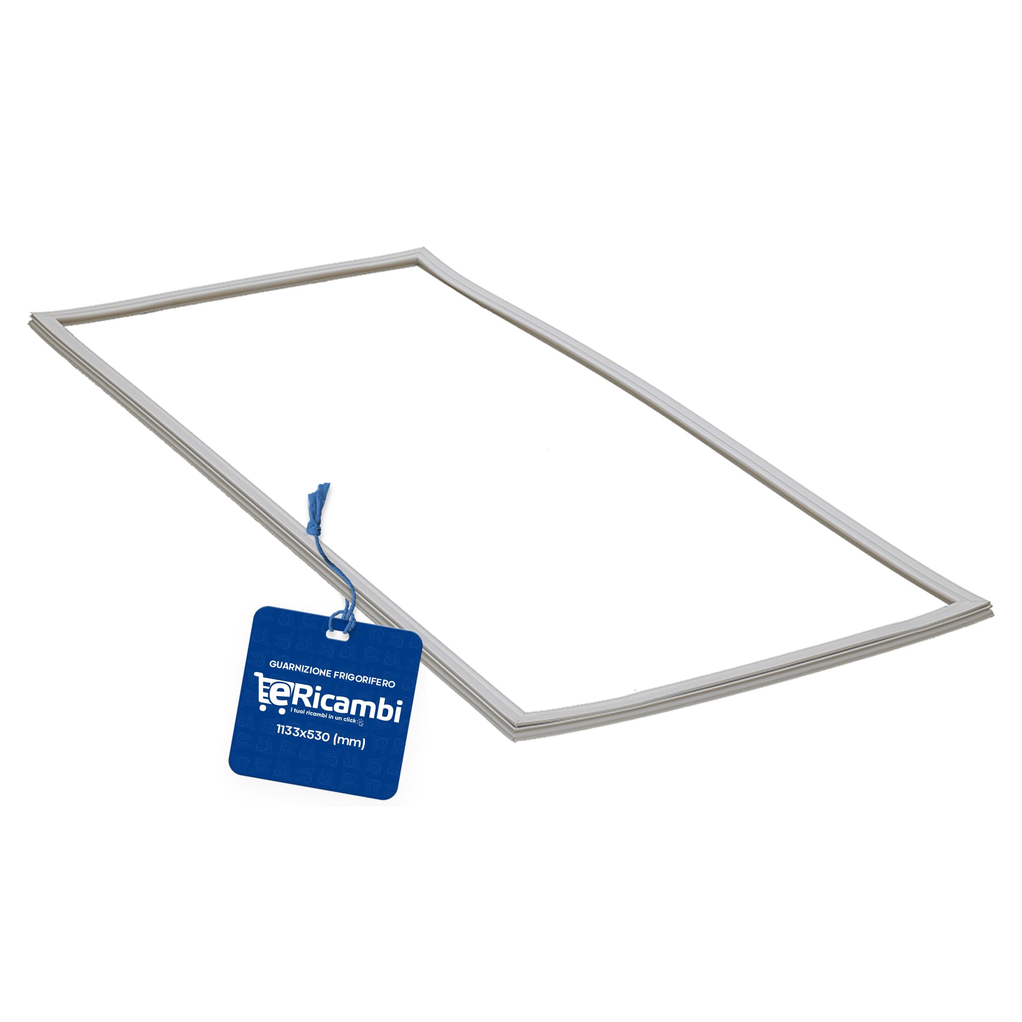 eRicambi® Guarnizione Porta Frigorifero compatibile con Indesit Ariston, Dimensioni: 1133x530 (mm), Colore Bianco, Codice C00142512, per modelli BD291 BD2920/HA R2821 RGA300W
