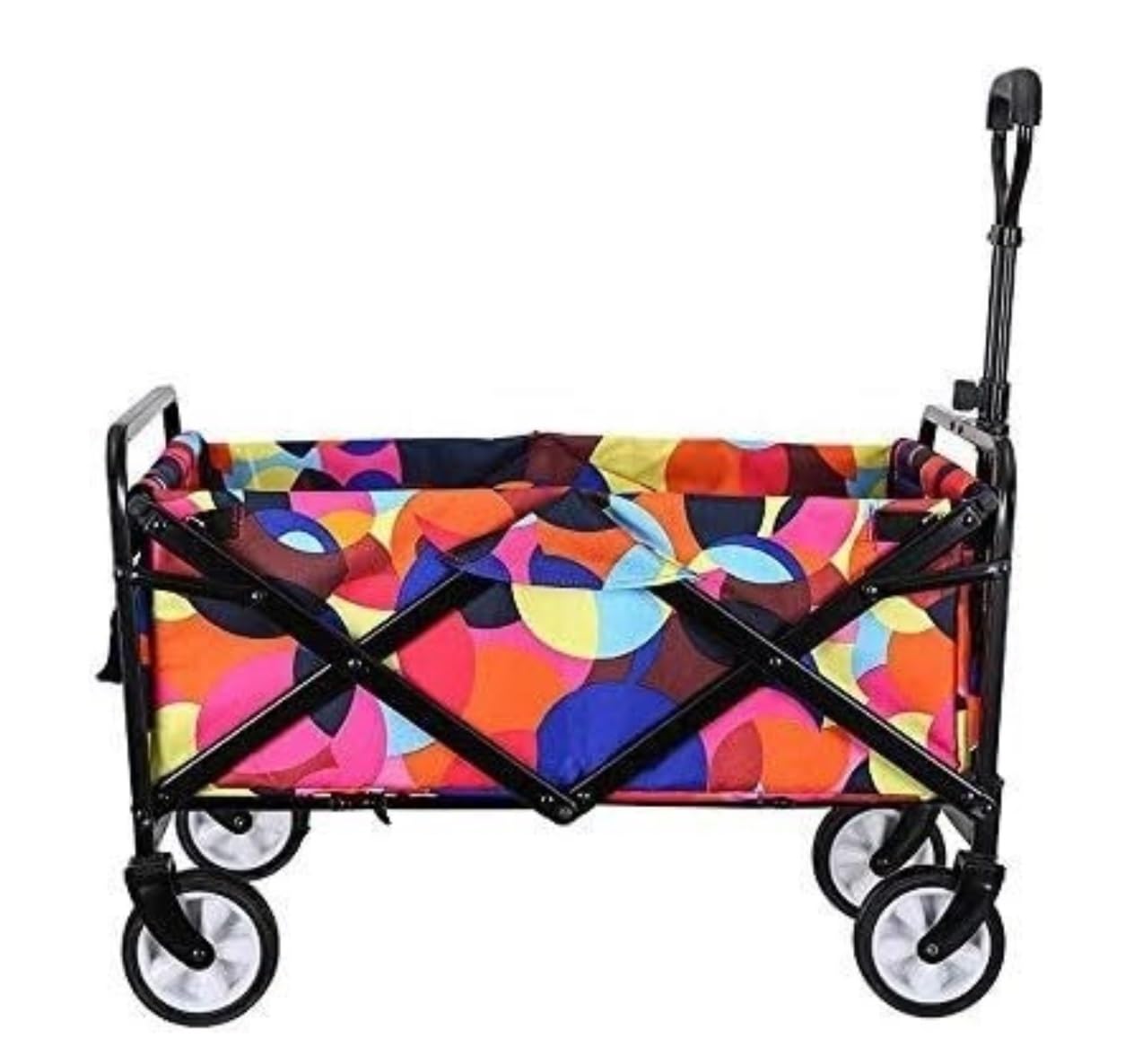 Garden Foldable Cart Folding Wagon Utility Outdoor Garden Trailer Transport Trolley For Camping Shopping Buggy