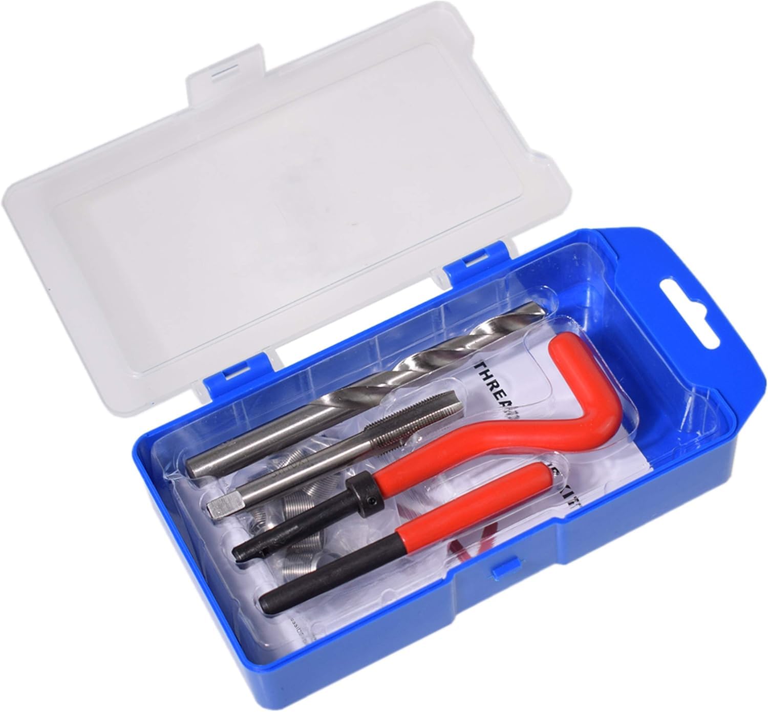 Photo 1 of ***TAP BROKEN***
Alltooetools M12 X 1.5 Thread Repair Kit, Metric Helicoil Kit with HSS Drill Bit, 10PC Wire Thread Inserts