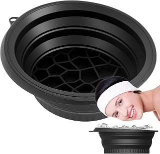 Cuenca Plegable, Cuenco para El Hielo del Cuidado De La Piel, Tazón Facial De Terapia Fría, Higiénica Sin Manchas, Espacio De Eficiencia Portátil, Capacidad De 1250 Ml, para El Hogar De La Piel De La