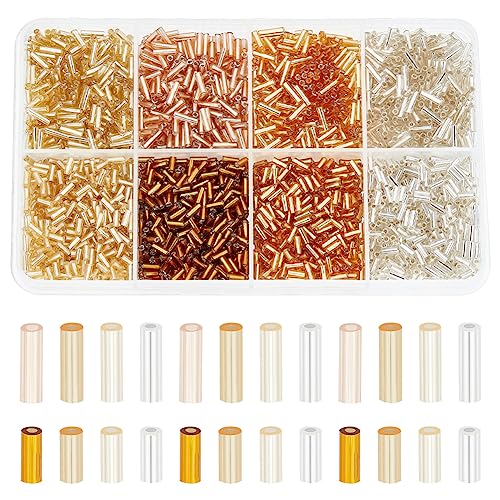 PH PandaHall 2120pcs Yellow Seed Beads