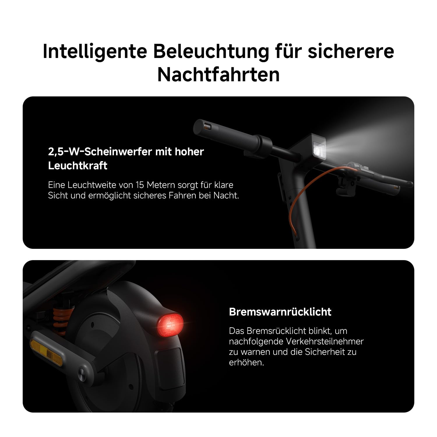 Xiaomi E-Scooter 6 Ultra, 6 Max, 6 Pro mit Deutscher Straßenzulassung (Max 20km/h, bis 75km Reichweite, 12" Tubeless-Reifen, Doppelfederung, Doppelbremse, Apple Find My, App, Faltbarer Scooter)